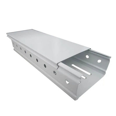 Kích thước tùy chỉnh Khay cáp kim loại Nhúng nóng Trunking mạ kẽm Trọng lượng nhẹ